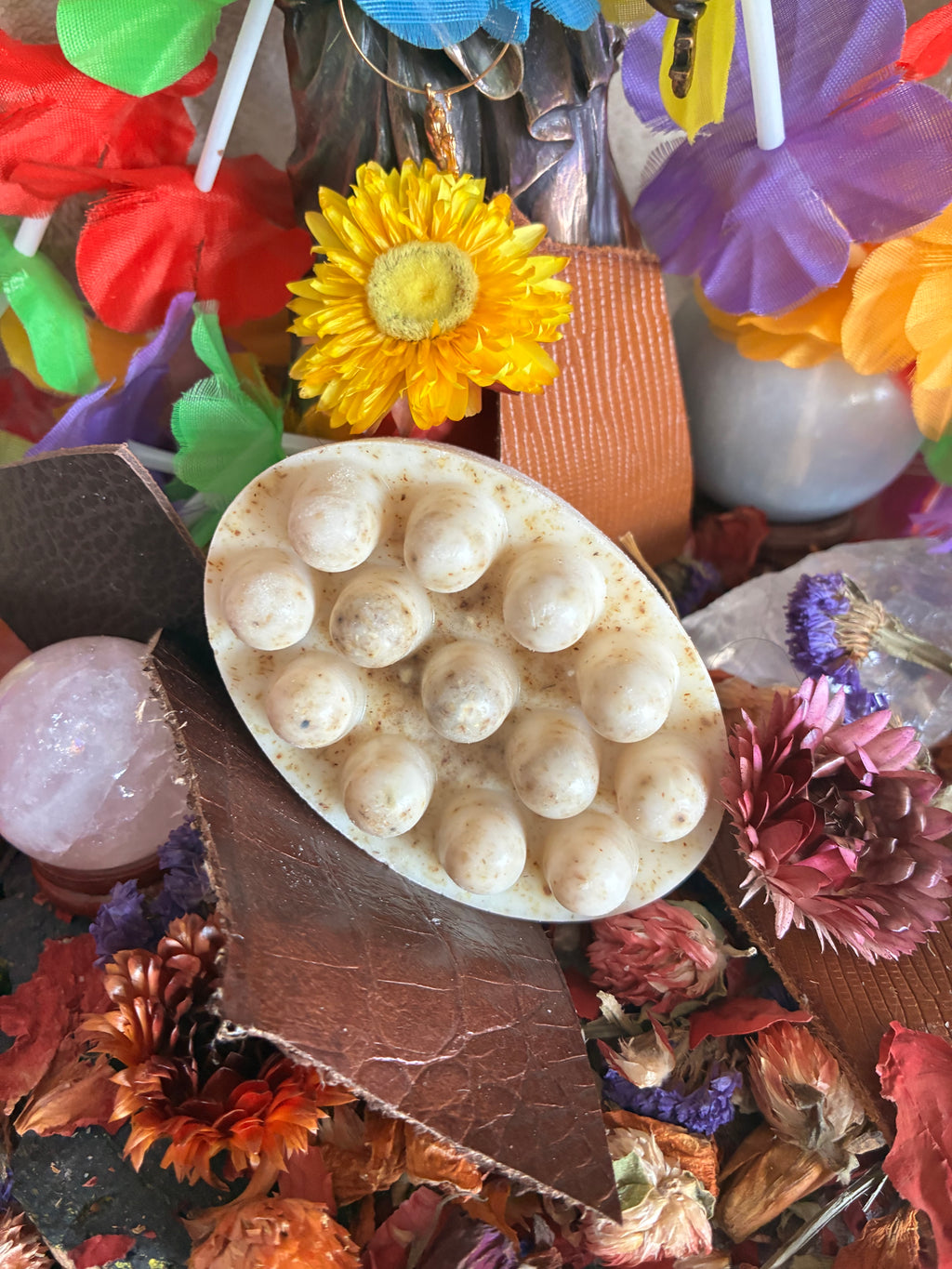 Handmade Soap, Oat with Massage nubs