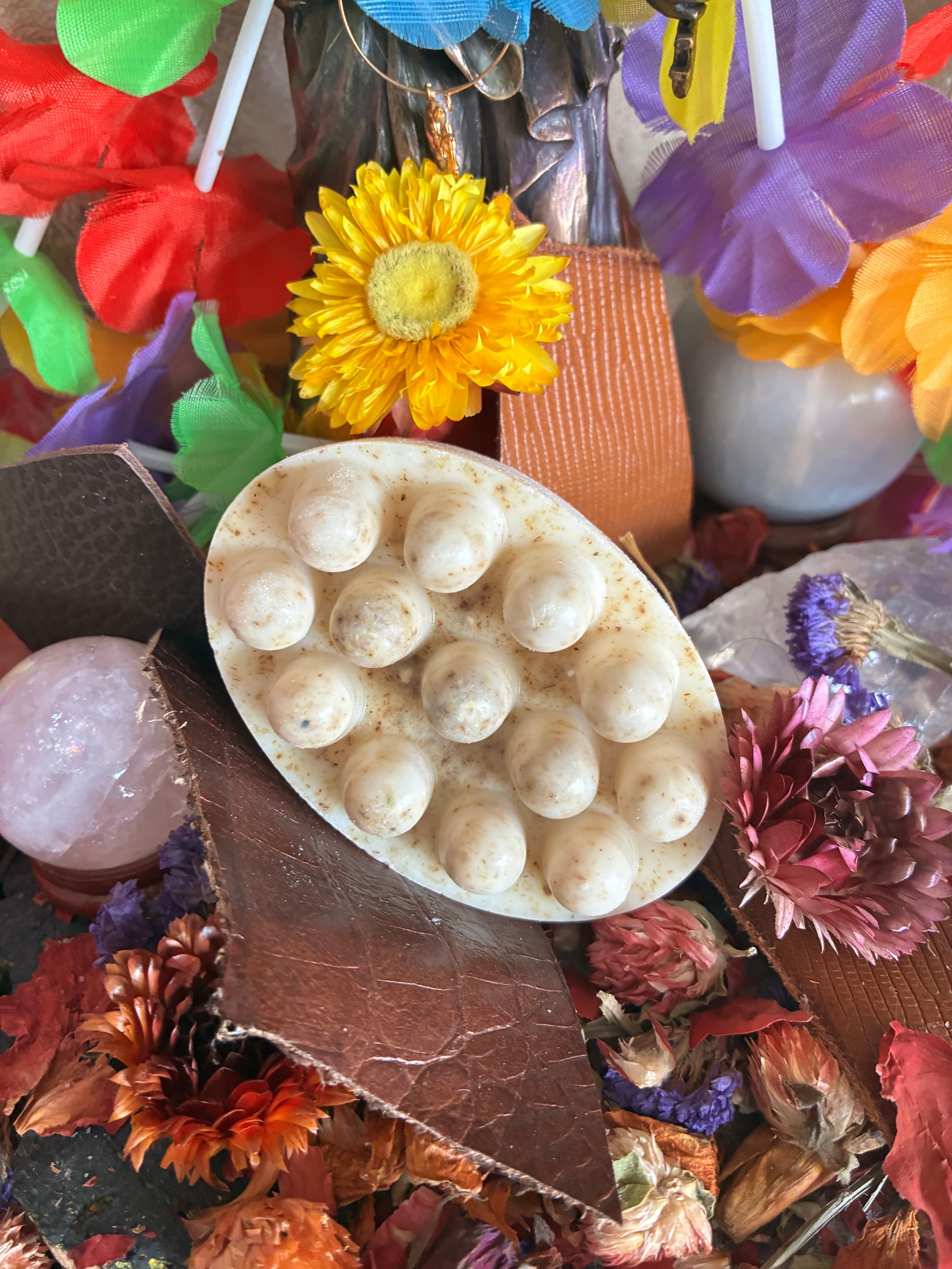 Handmade Soap, Oat with Massage nubs