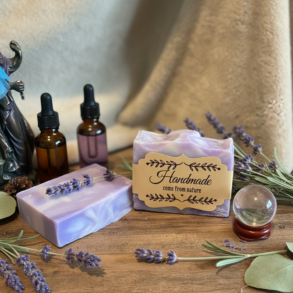 Lavender soap - rustic natural