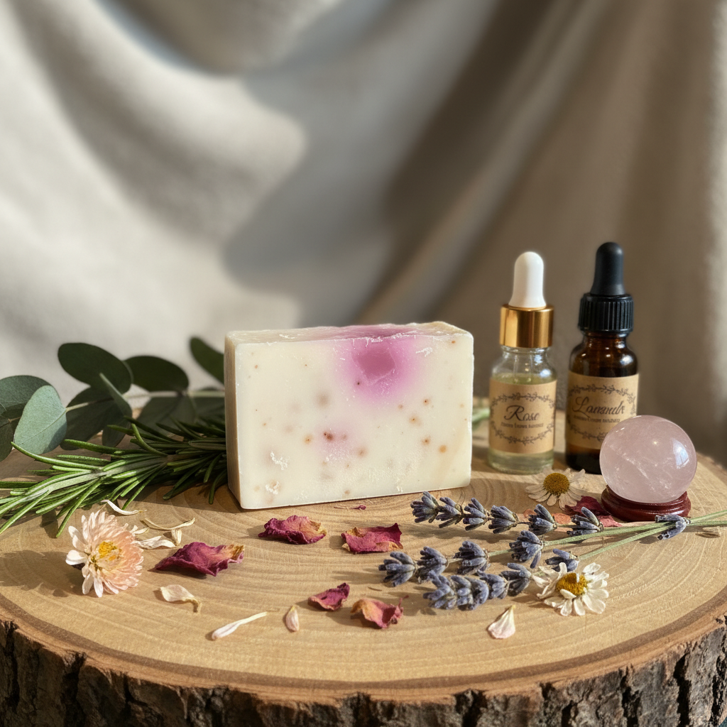 Marbled soap - rustic natural