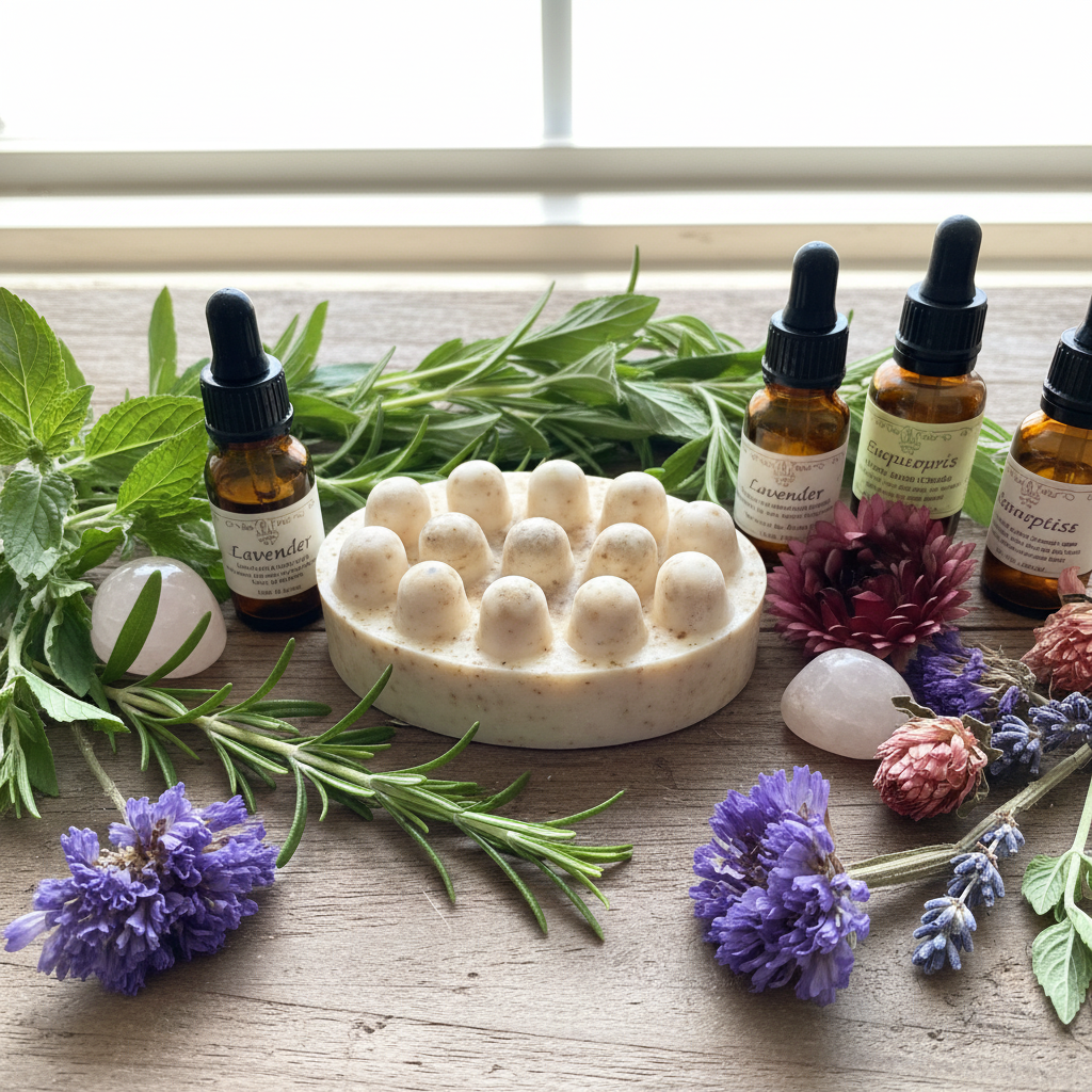 Massage soap - rustic natural